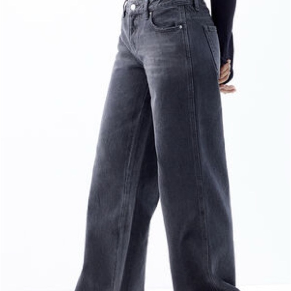 PacSun Black Flare Wide Leg Jeans